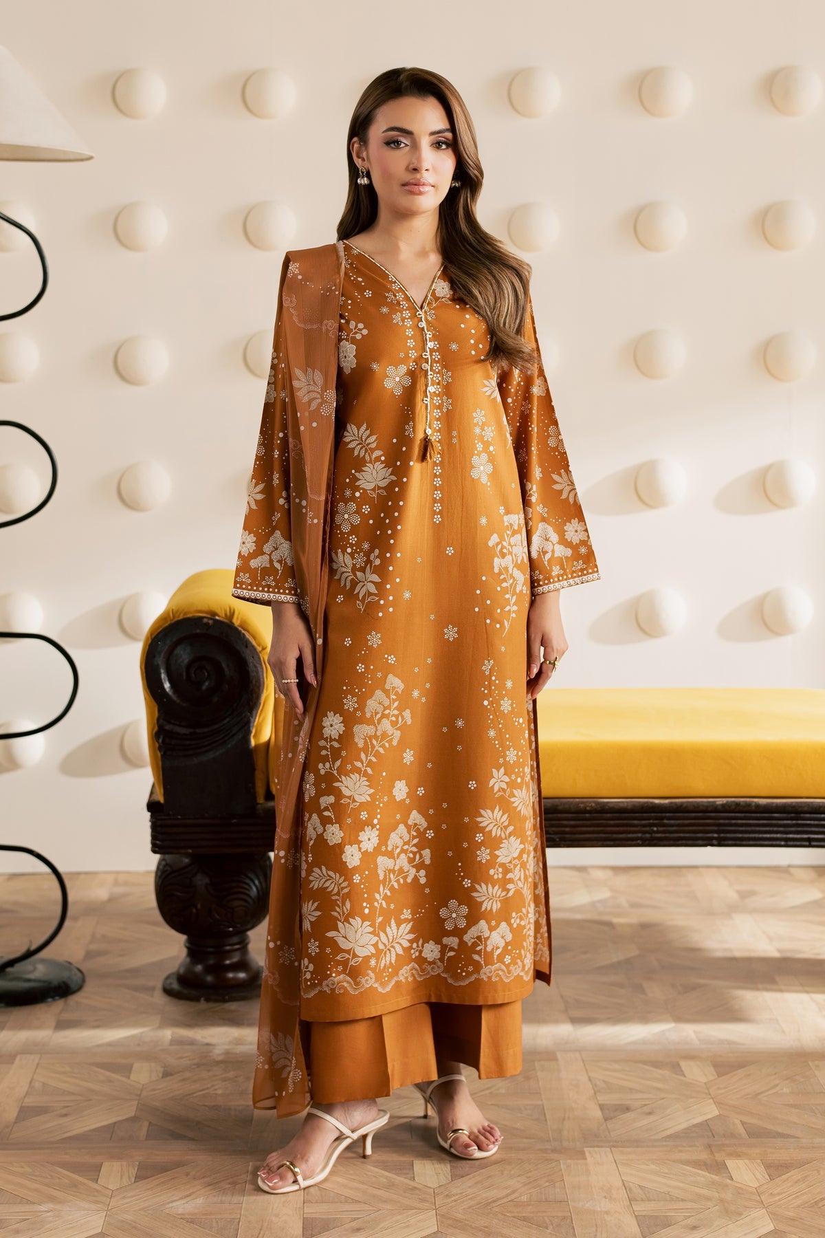 Talia 3Pc - Embroidered Cambric Pret