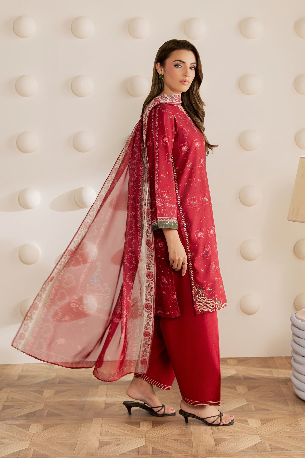 Rinora 3Pc - Embroidered Cambric Pret