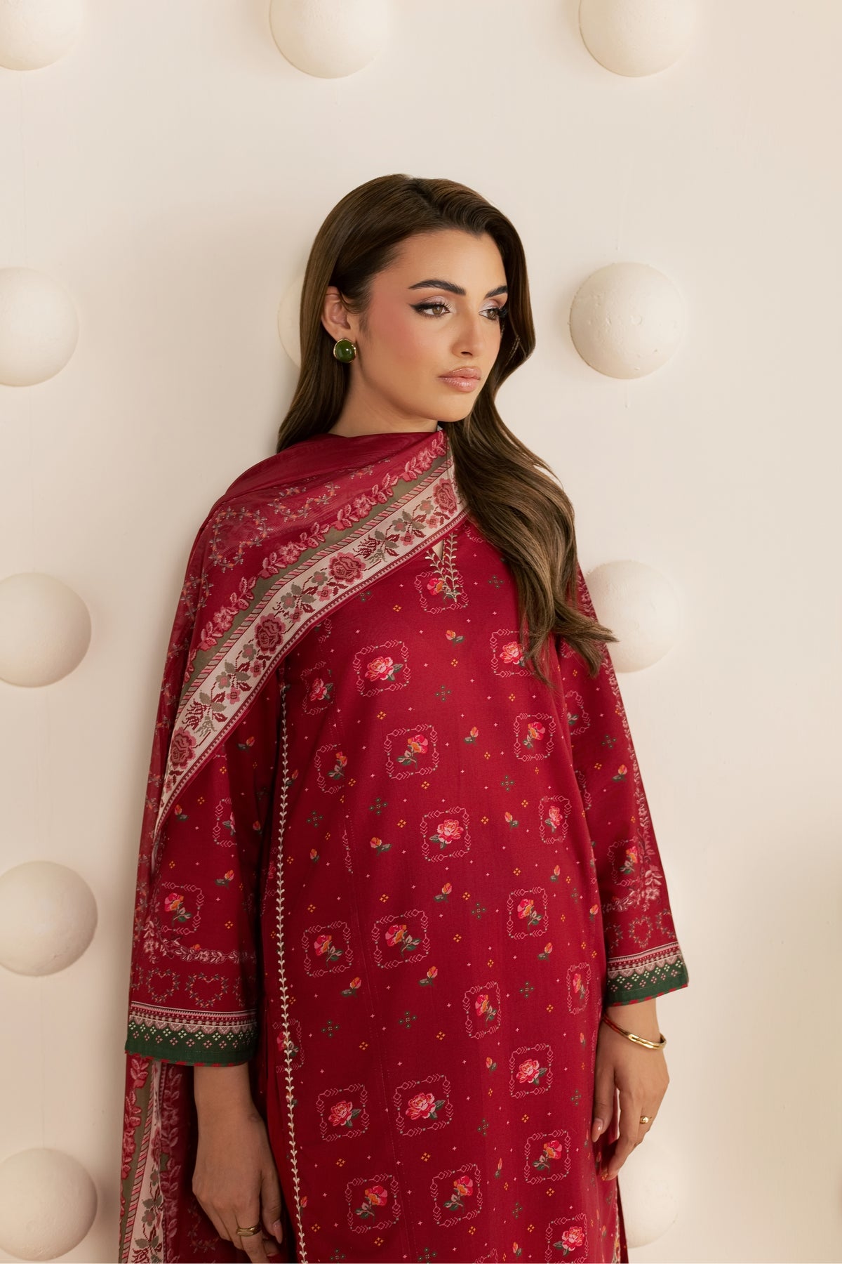 Rinora 3Pc - Embroidered Cambric Pret