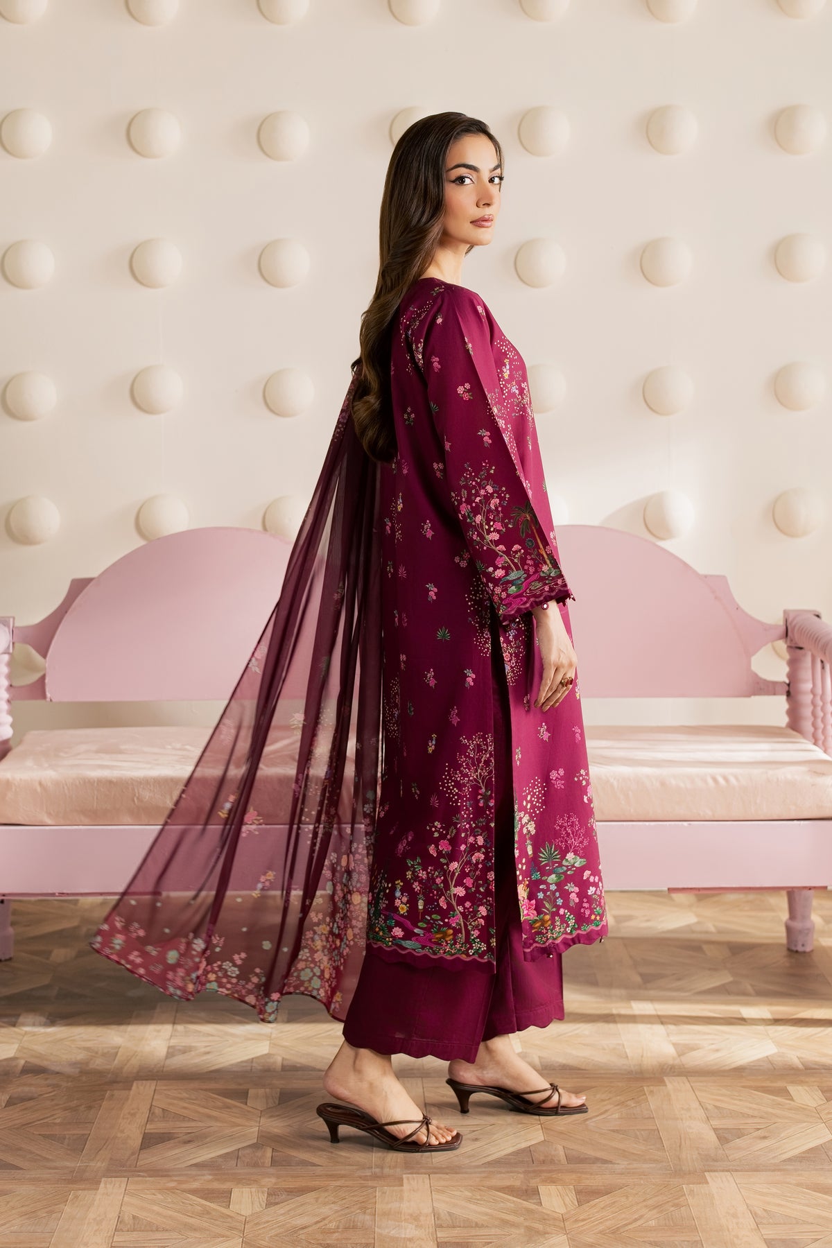 Zein 3Pc - Embroidered Cambric Pret