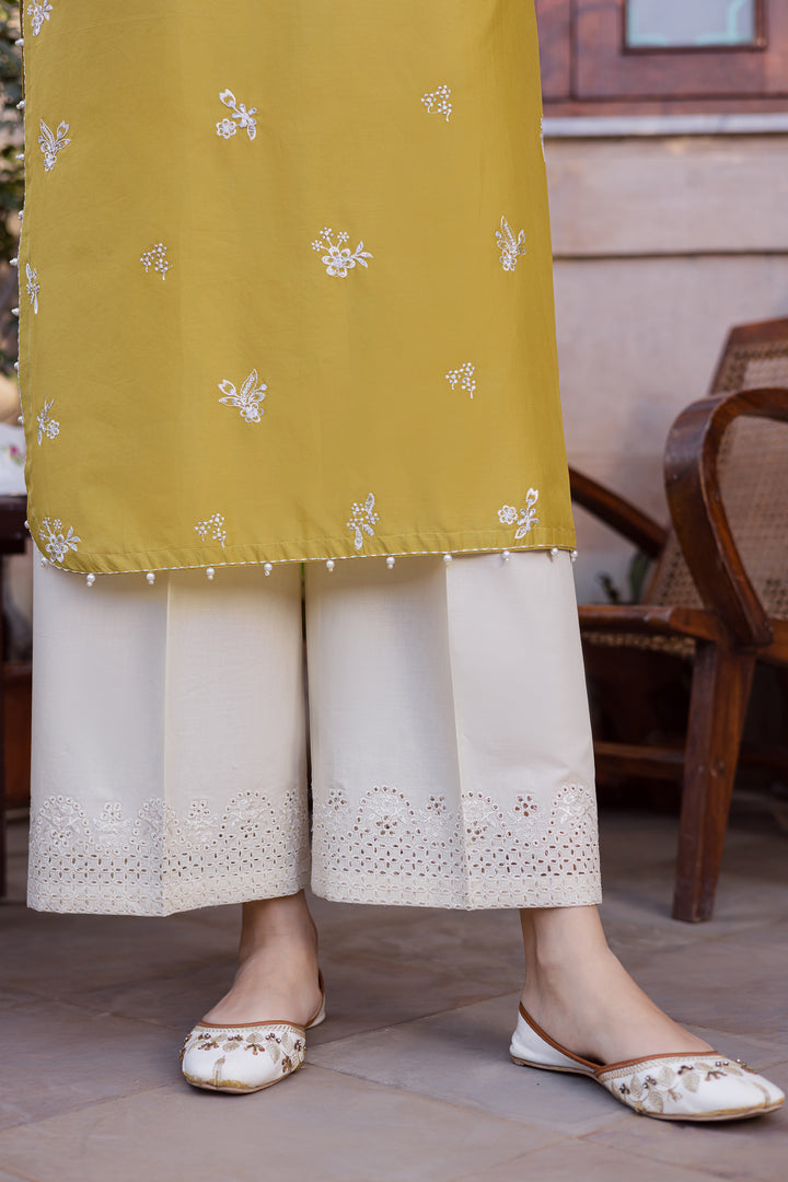 Lime Haze 3Pc - Festive Embroidered Lawn