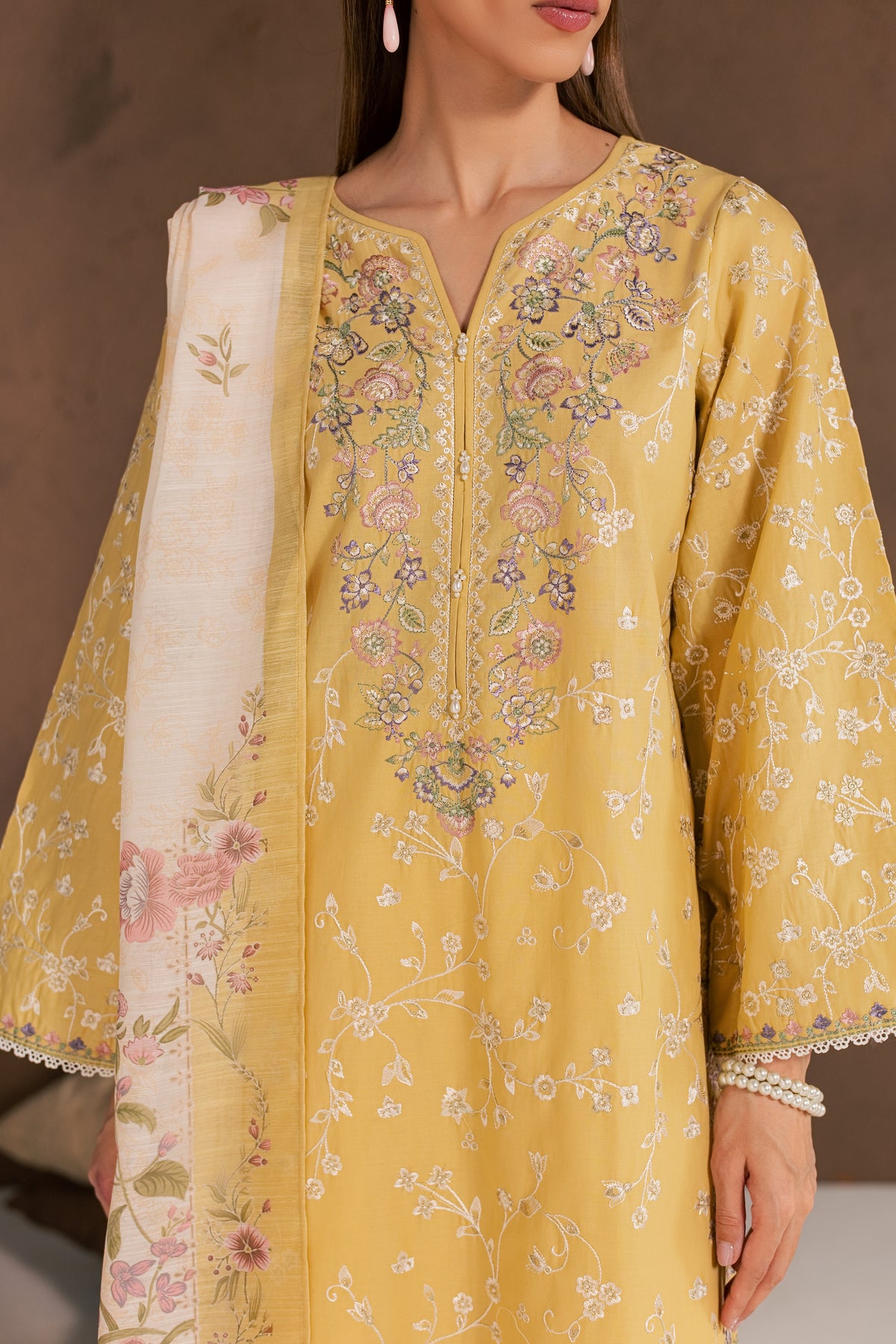 Sunlit Garden 3Pc - Embroidered Cambric Pret