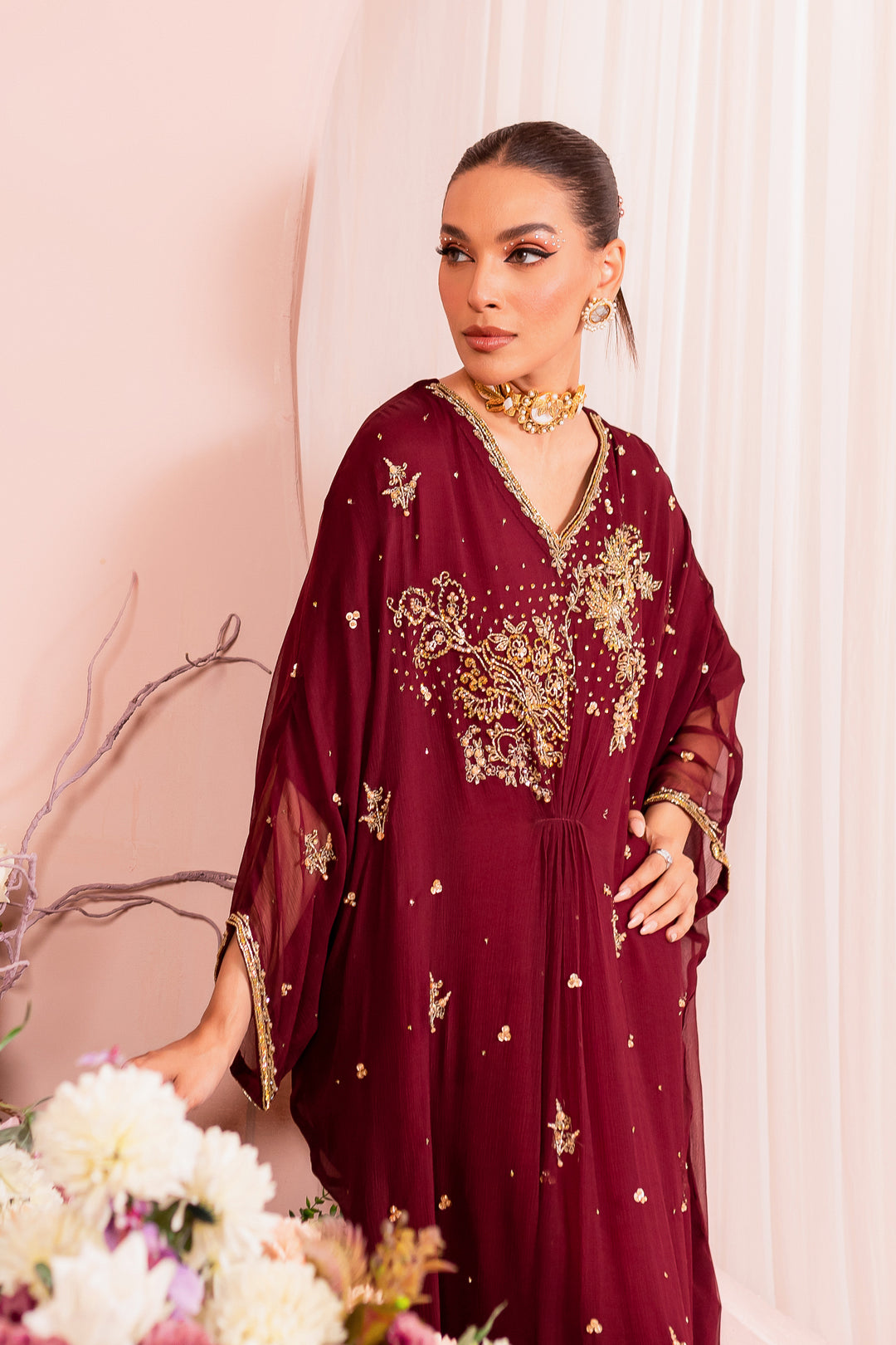 Burgundy Rose 1Pc - BATIK