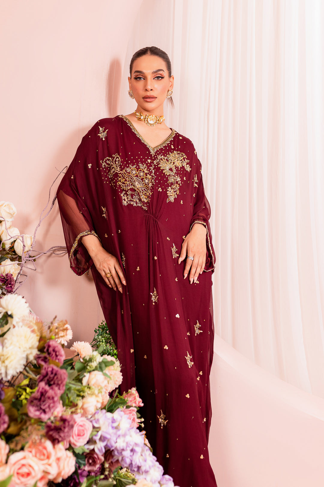 Burgundy Rose 1Pc - BATIK