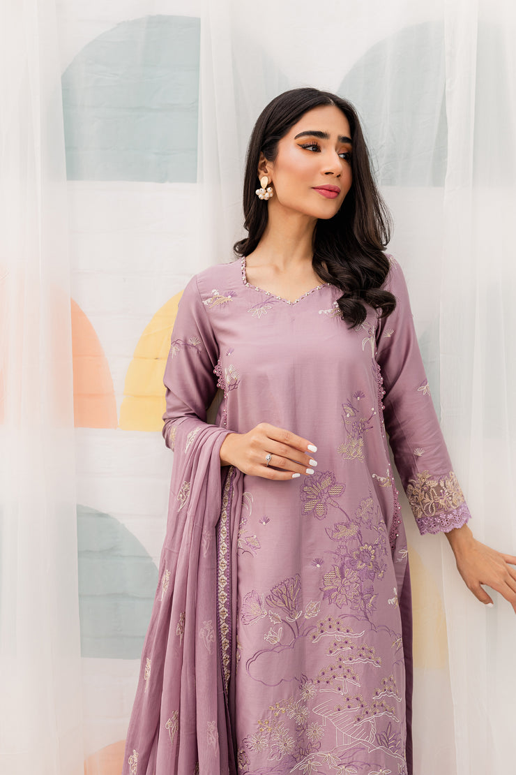 Saaz - Unstitched 3Pc - BATIK