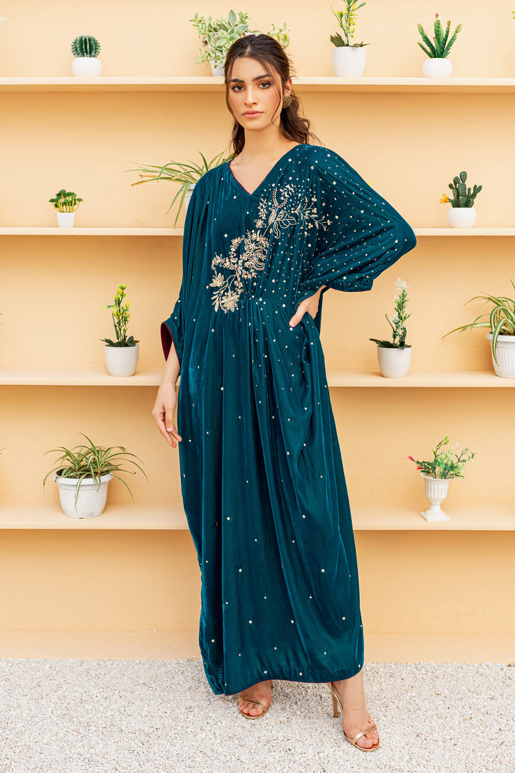 V. Peacock Kaftan 2Pc - BATIK