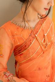 Orange Saree 3Pc - BATIK