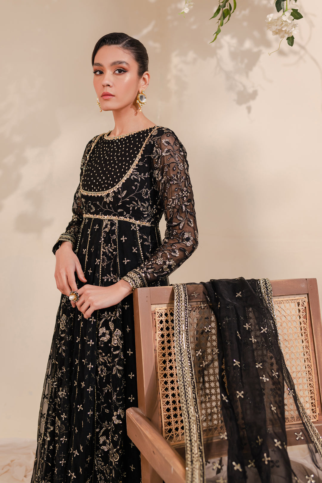 Black Frock 3Pc - BATIK