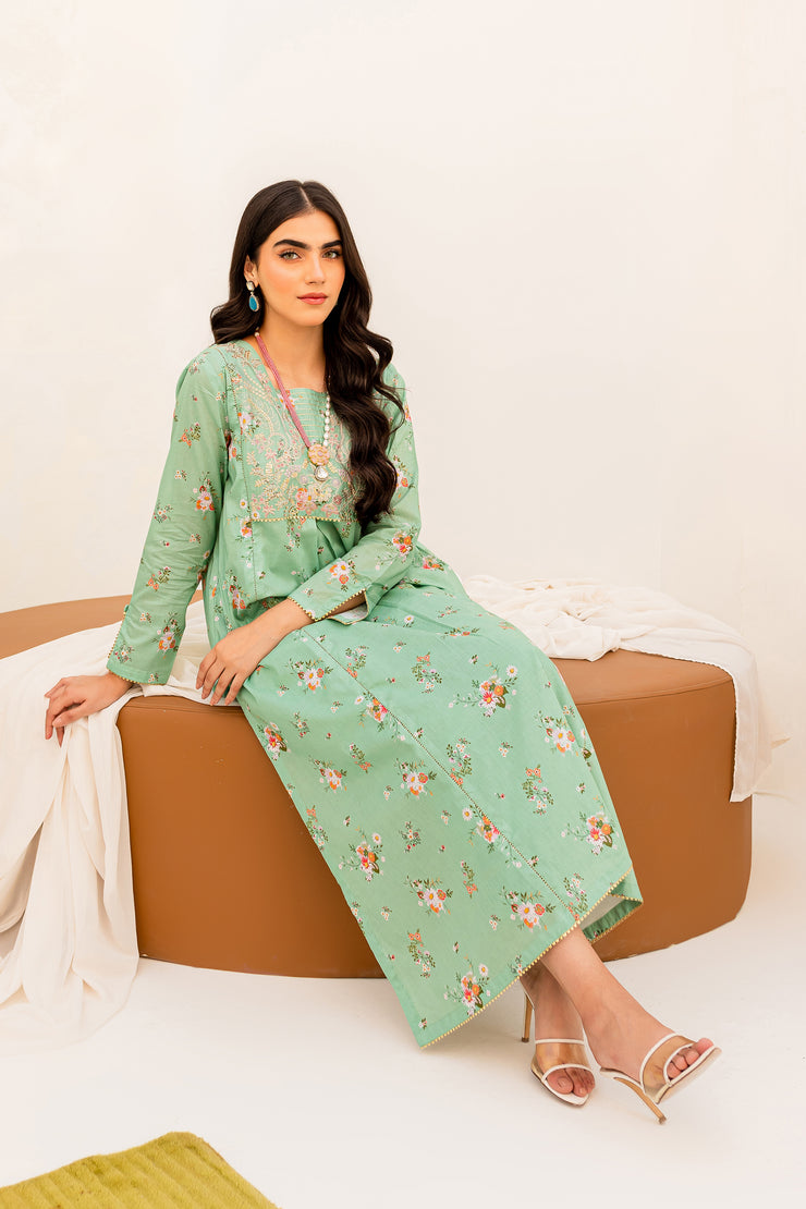 Dig. Green Lilly 2Pc - BATIK