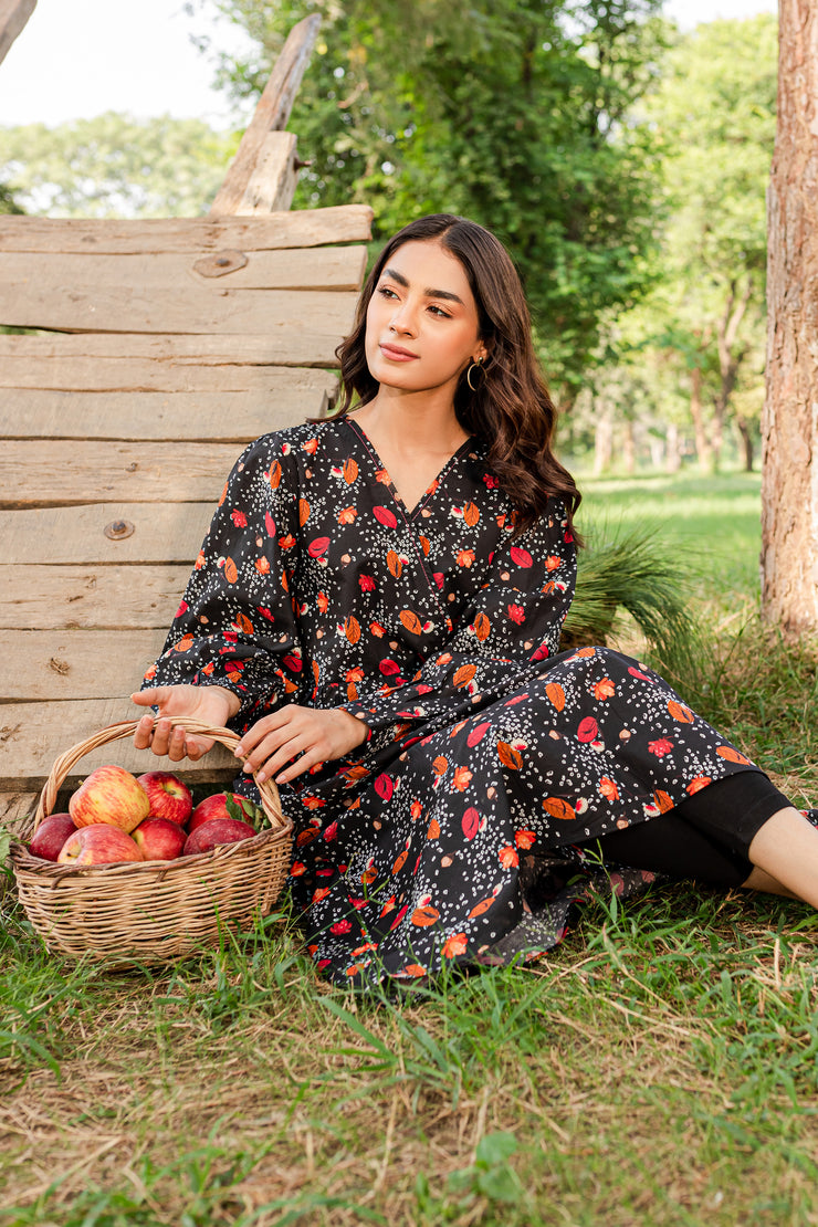 Dig. Black Leaf 1Pc - BATIK