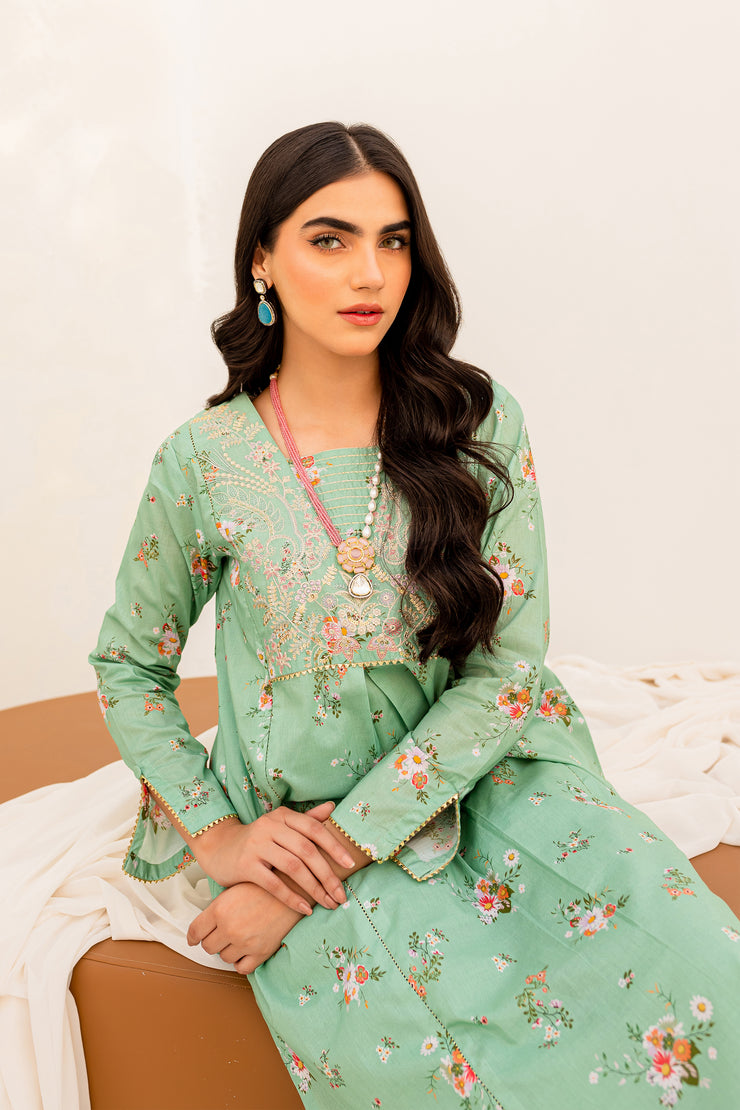 Dig. Green Lilly 2Pc - BATIK